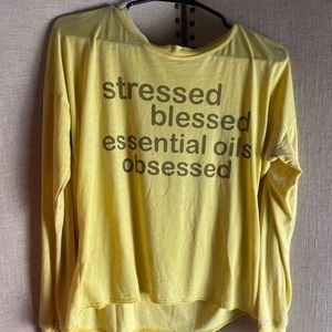 Yellow long sleeve shirt